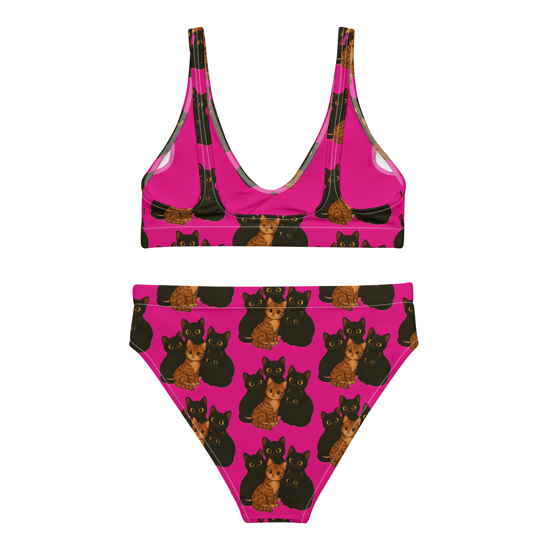 Cat High Waist Bikini Set product image (2)