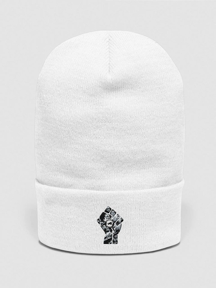 White Black Panther Fist Beanie product image (1)