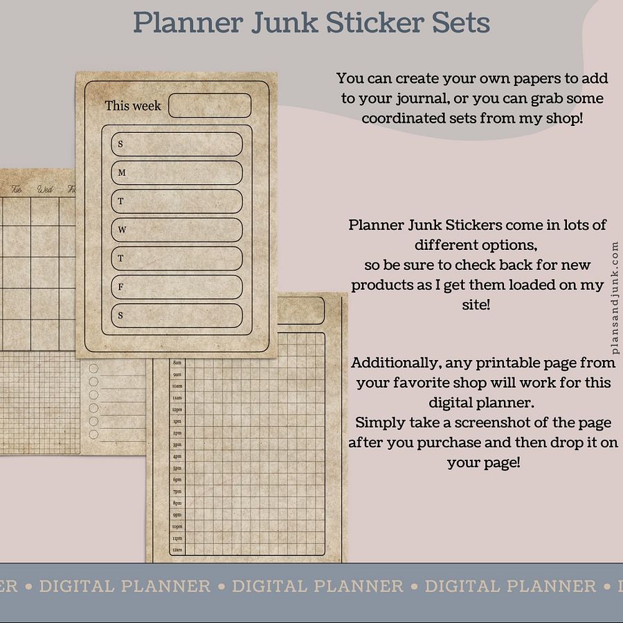 Monthly Digital Junk Journal V1 product image (5)
