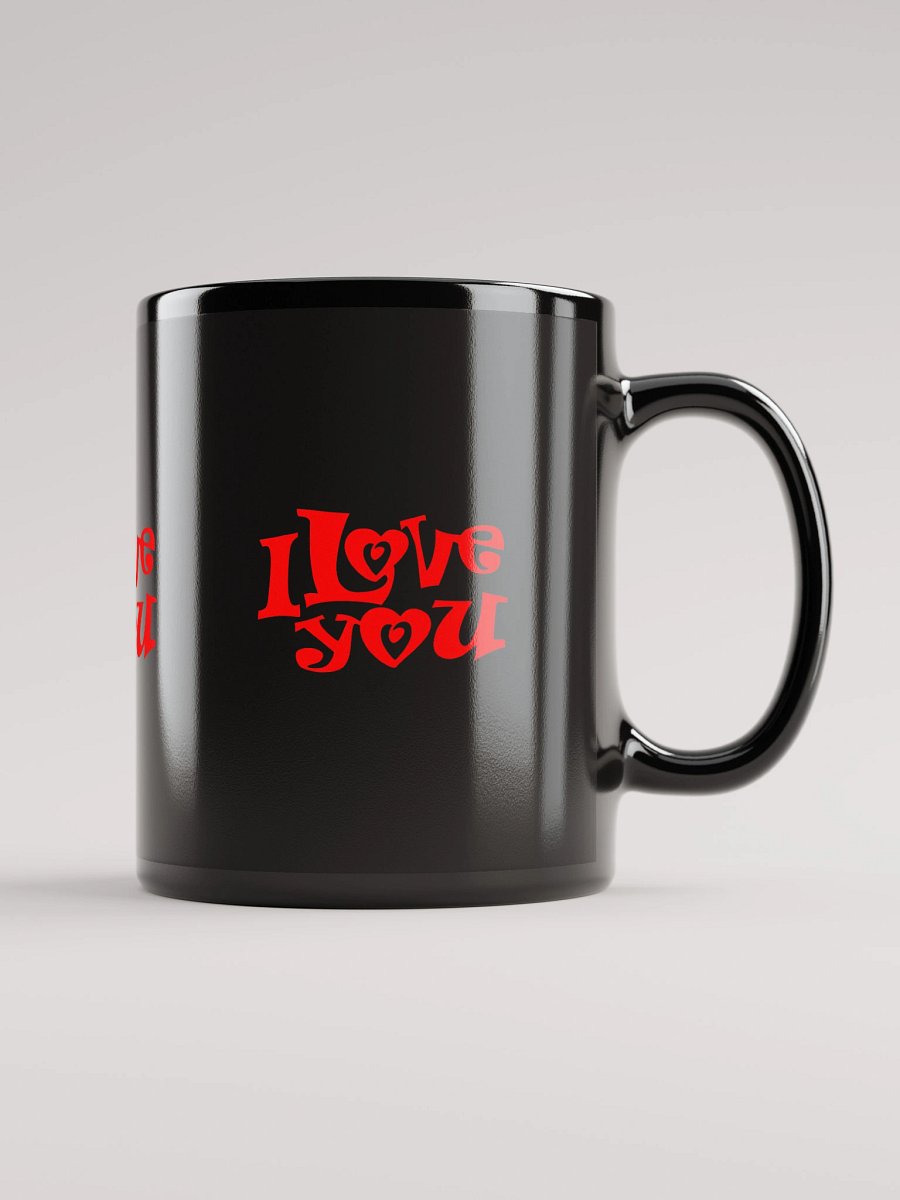 100% Love Black Glossy Mug product image (1)