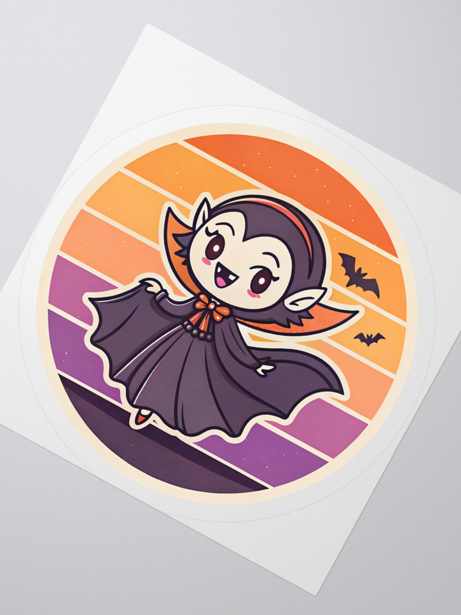 Cute Vampiress Kiss Cut Sticker product image (4)