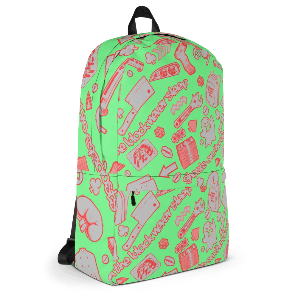 A8M - Ghosts On The Block Never Sleep Bookbag (Strawberry September) product image (5)