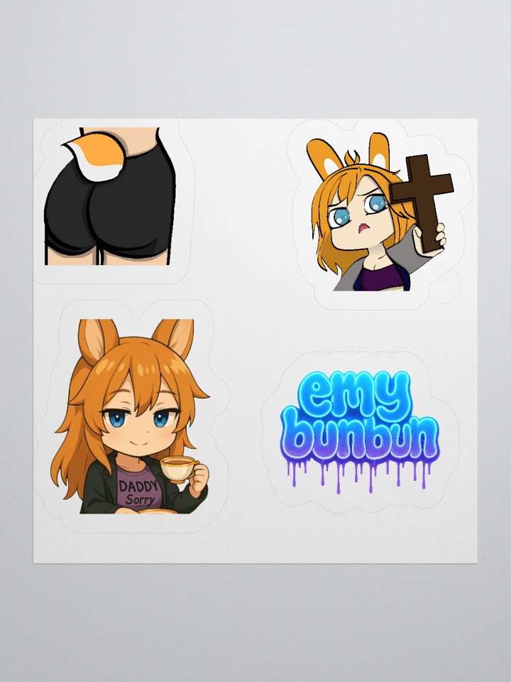 Whimsical EmyBunBun Kiss Cut Stickers product image (2)
