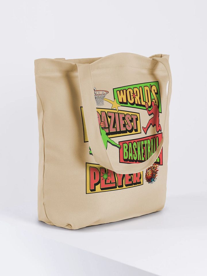 Worlds Craziest Basketball Player Flaming Hoops Tote Bag product image (4)