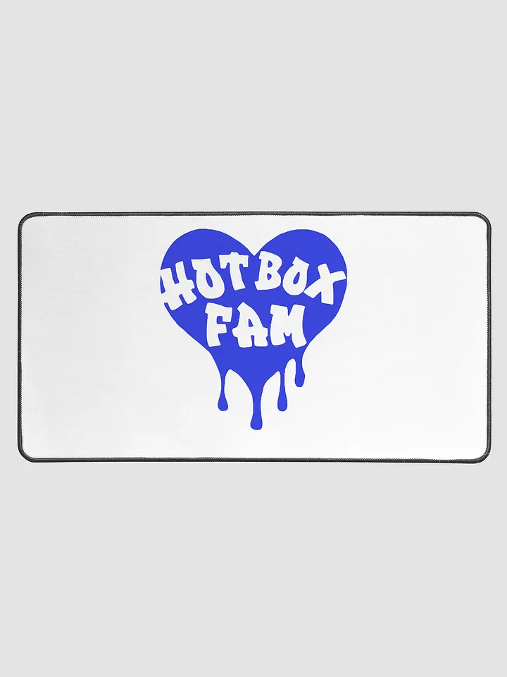 HOT BOX FAM TRANSPARENT ROYAL BLUE LOGO ON DESK MAT product image (1)