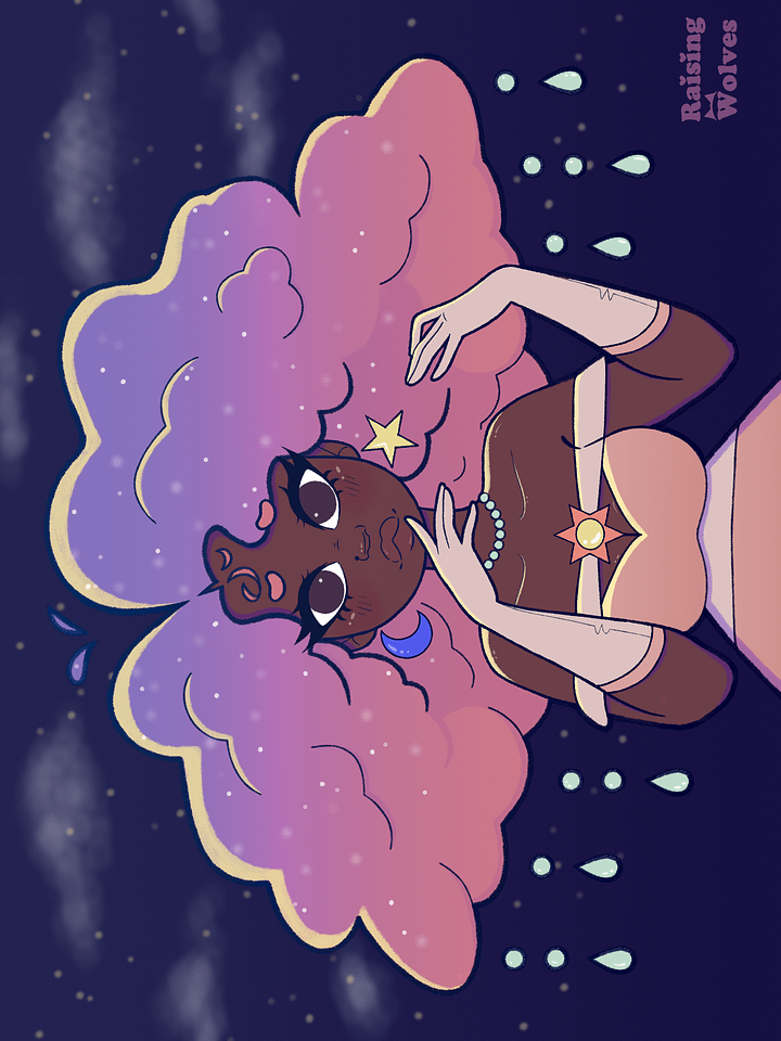 Moon and Stars Print product image (1)
