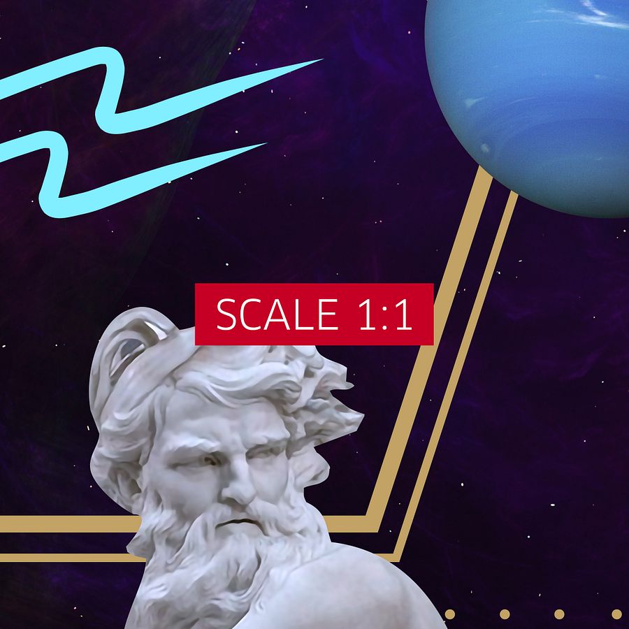 Vaporwave poster: Synthwave Gods and Planets - Neptune (gr. Poseidon) [synthwave/vaporwave/retrowave/cyberpunk] — aesthetic neon poster product image (5)