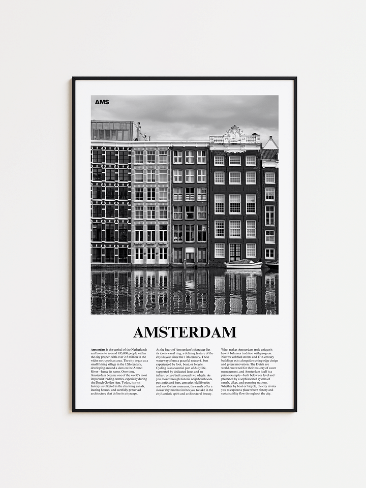 Amsterdam 01 Newspaper Poster product image (1)