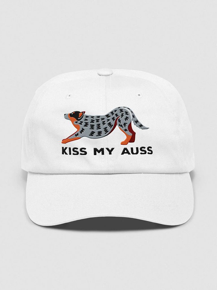 Kiss My Auss Classic Dad Hat(Embroidered) of an Australian Cattle Dog(Blue Heeler) product image (33)