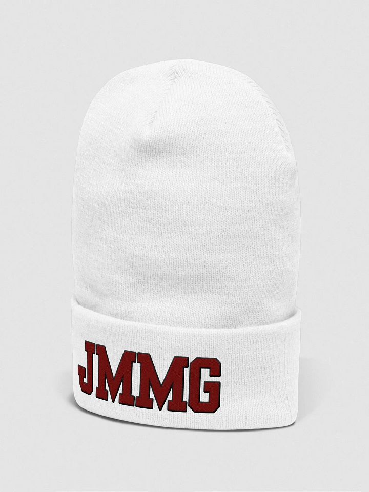 JMMG Bold Red Beanie (white) product image (2)