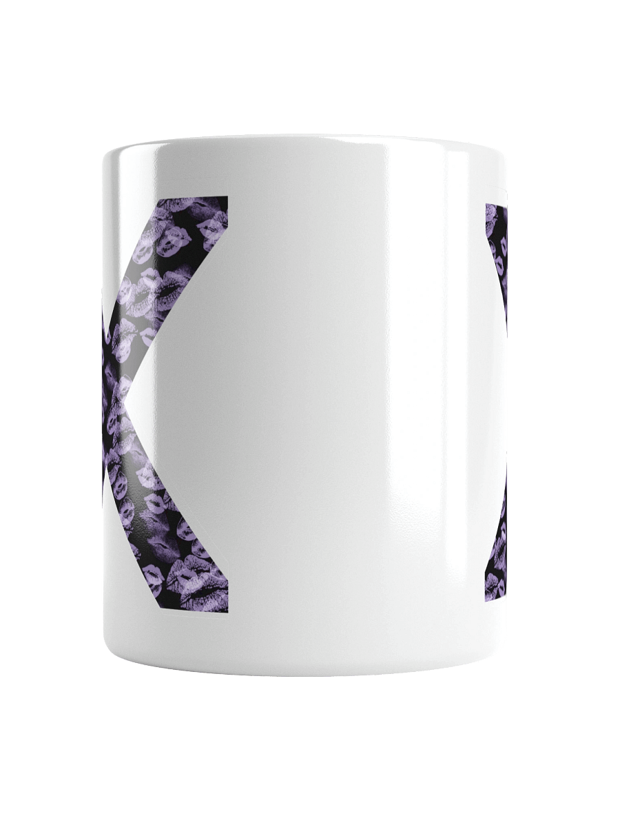 Black X Lilac Lipstick Kisses | Glossy White Mug product image (14)