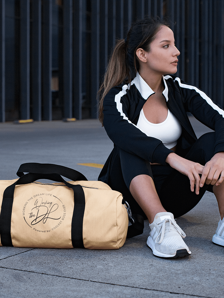 Cream All-Over Print Duffle Bag – Working The Dream Life | Premium Travel & Work Lifestyle Statement product image (2)