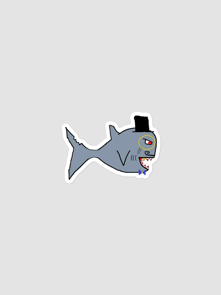 AuronSpectre MS Paint Fancy Shark Sticker product image (1)