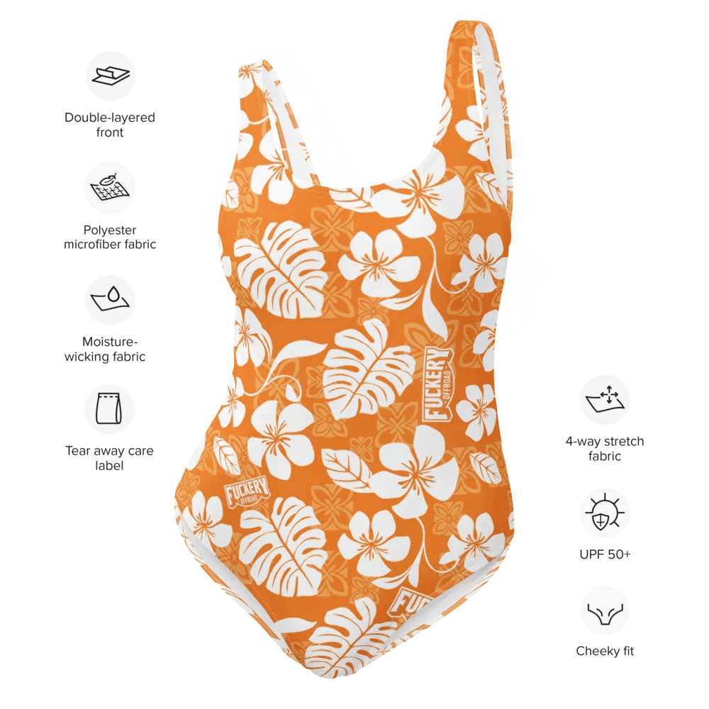 Fuckers Offroad Ladies Hawaiian Swinsuit - Orange product image (2)
