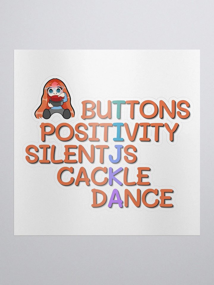 Button Words! Sticker product image (2)