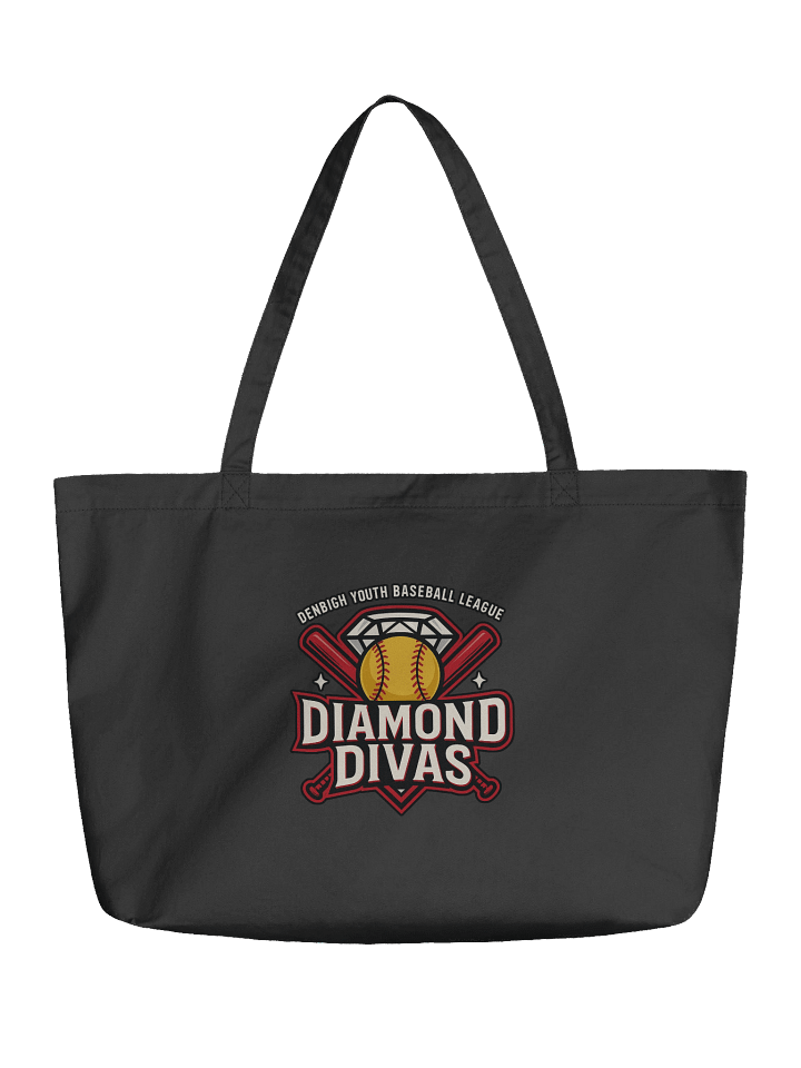Diamond Divas Softball Logo Organic Tote product image (2)
