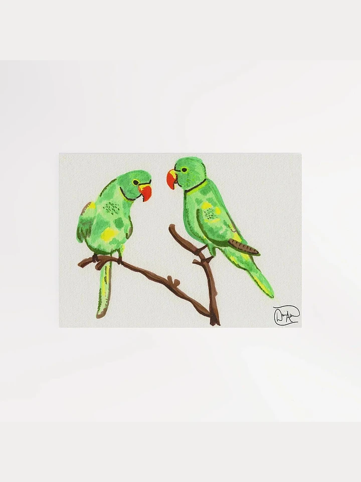 Birbs at the Window Watercolour Print product image (1)