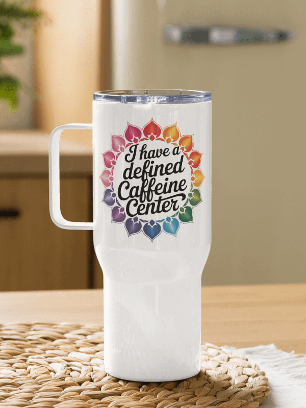 Defined Caffeine Center Human Design Funny Travel Mug product image (6)