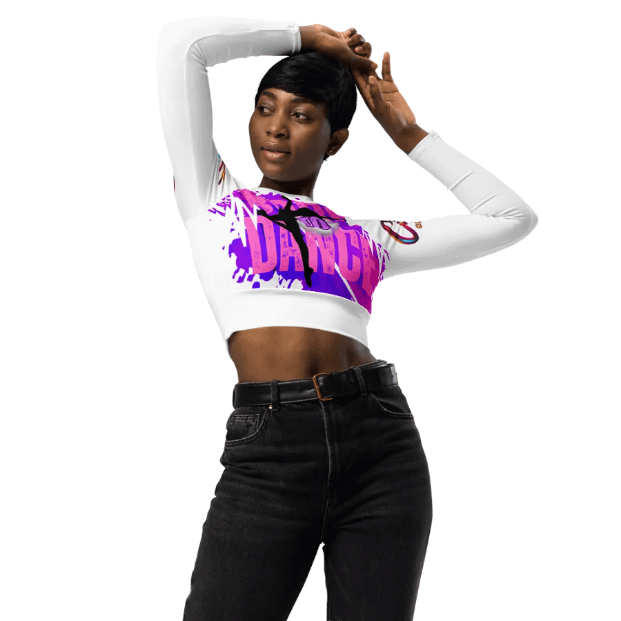 Born to Dance Her Silhouette Dynamo Long Sleeve Crop Top product image (3)