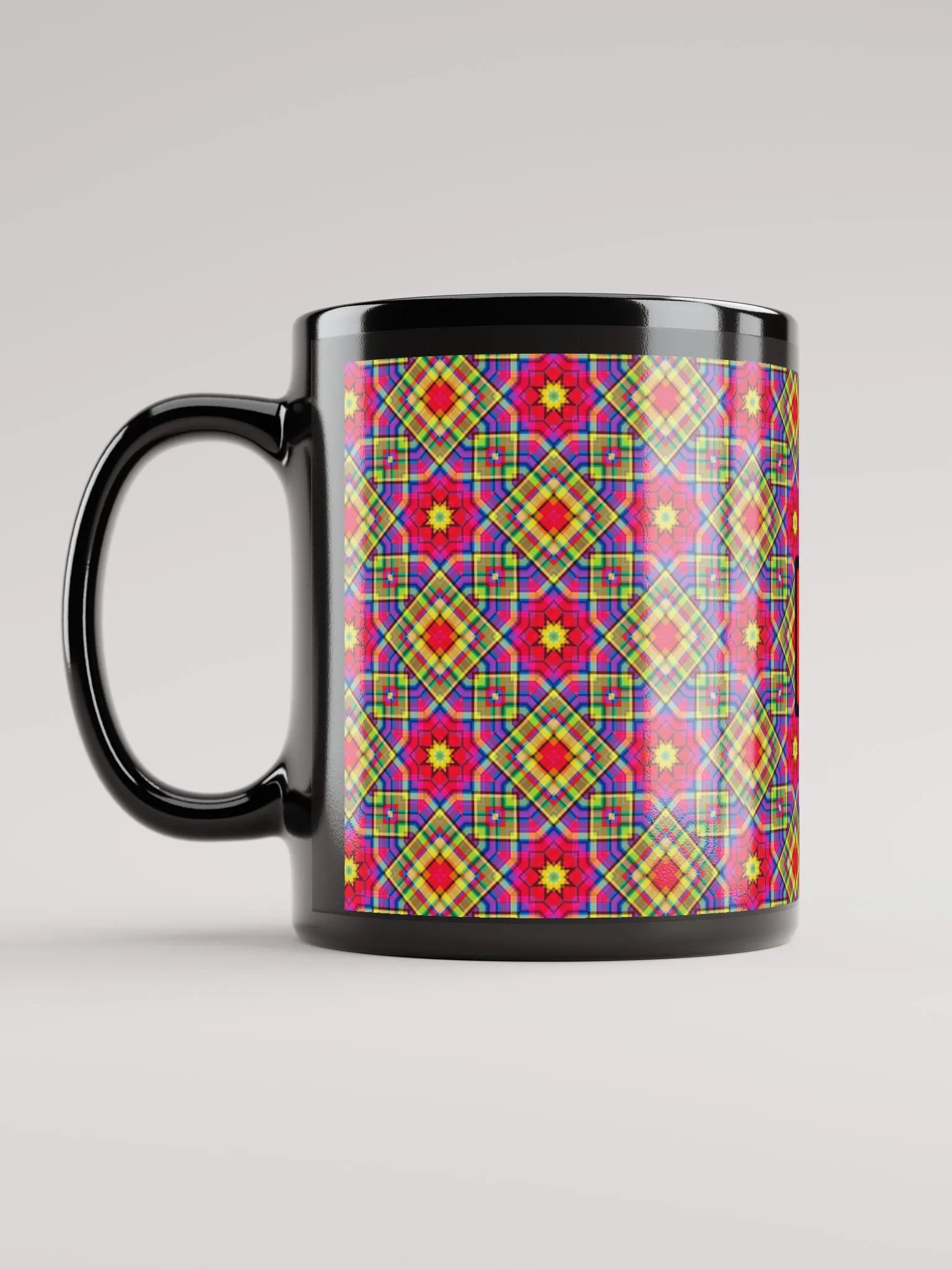 8T Sips Mosaic Black Glossy Mug product image (6)