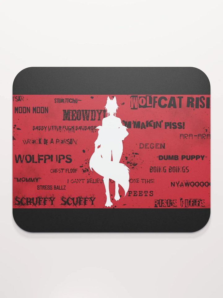 WolfcatRisi Word Wall Mousepad product image (2)