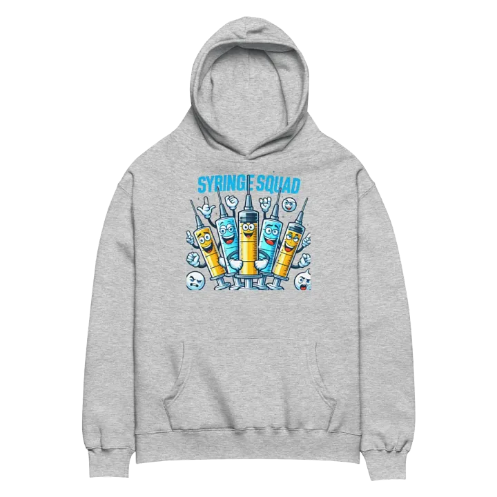 Syringe Squad Cartoon Oversized Hoodie product image (22)