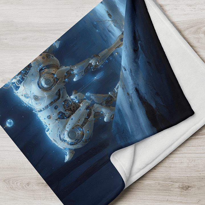 Magical Winter Reindeer throw blanket product image (2)