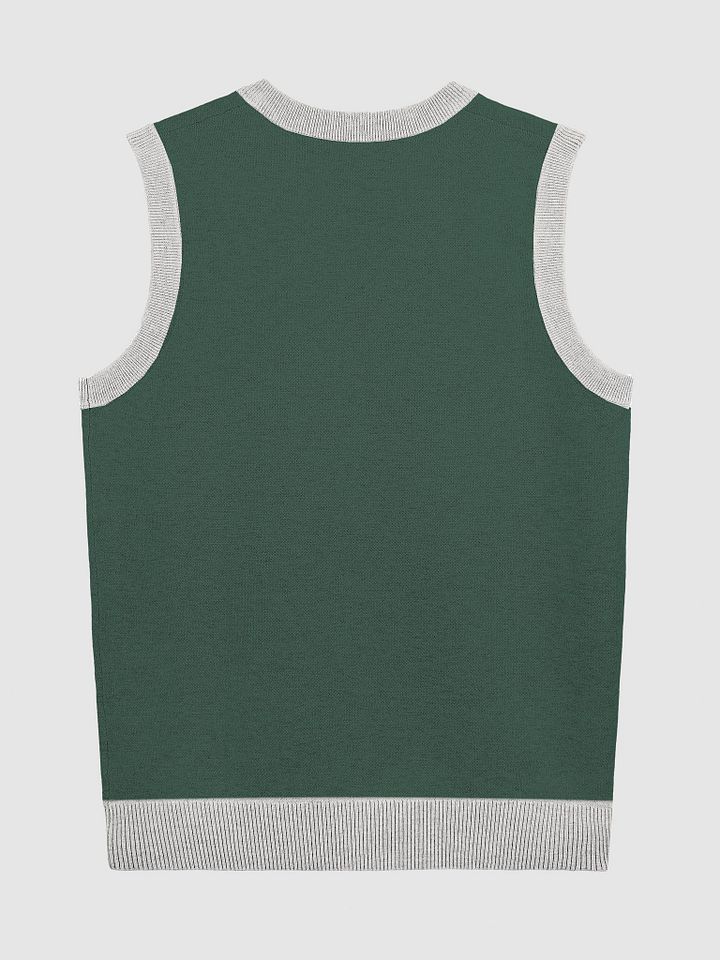 PLEASE DON'T MAKE ME TALK (pine and off-white) knitwear vest product image (8)