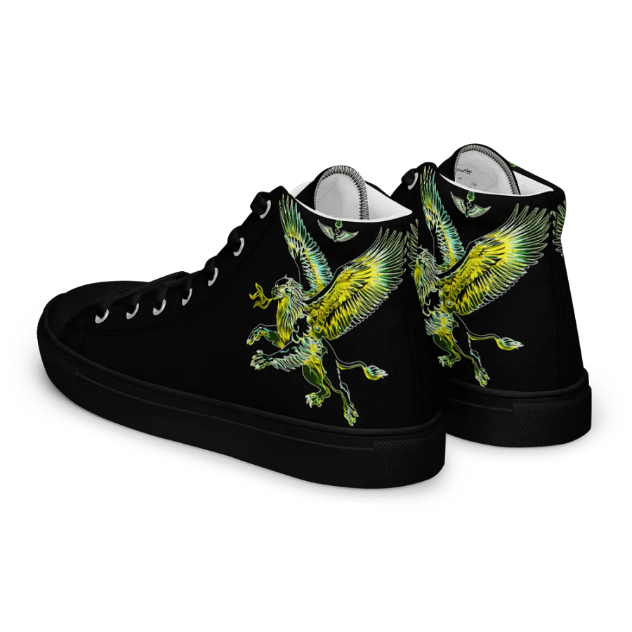 Gripen Flying Green//Griffin/Men's High Top Canvas Shoes by Allcolor product image (4)