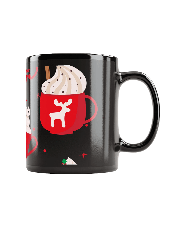 Festive Holiday Black Glossy Mug product image (1)