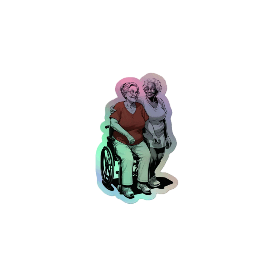 Rollin' In Love LGBTQ+ Holo Sticker product image (1)