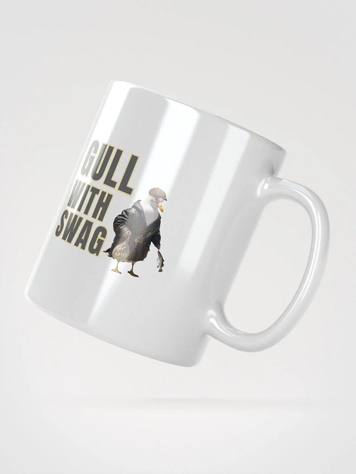 Gull with Swag Glossy White Mug product image (4)