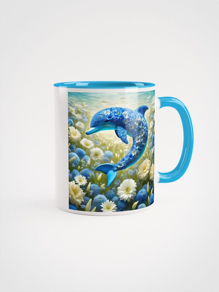 Floral Fantasy Dolphins Ceramic Mug product image (2)