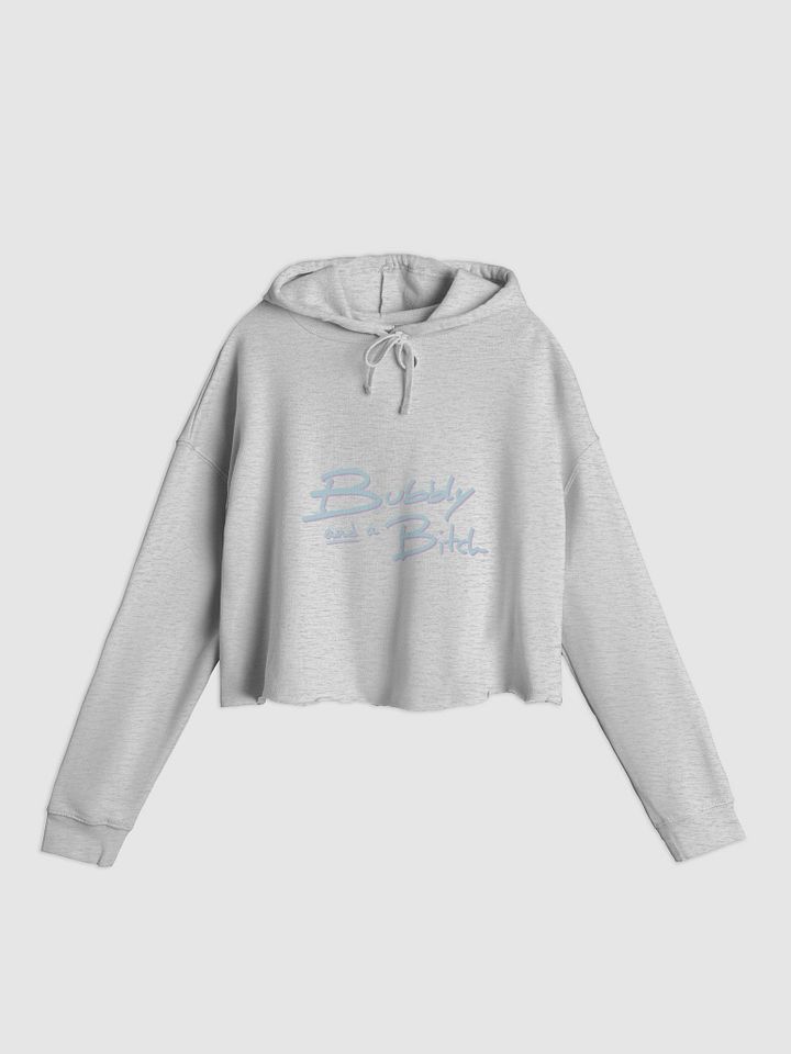 Bubbly and a B*tch (cotton candy shadow design) lightweight cropped hoodie product image (7)