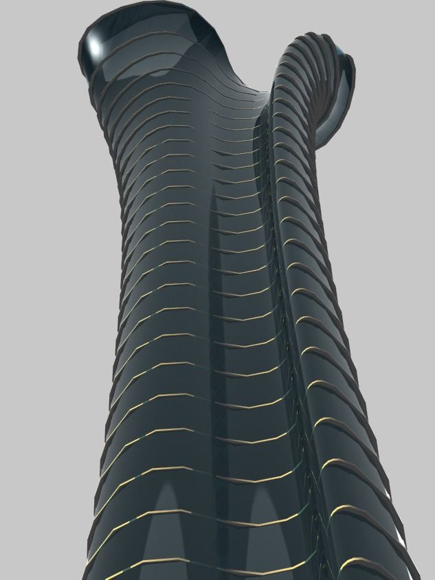 Parametric Tower Facade Design Grasshopper Rhino Files Download product image (2)