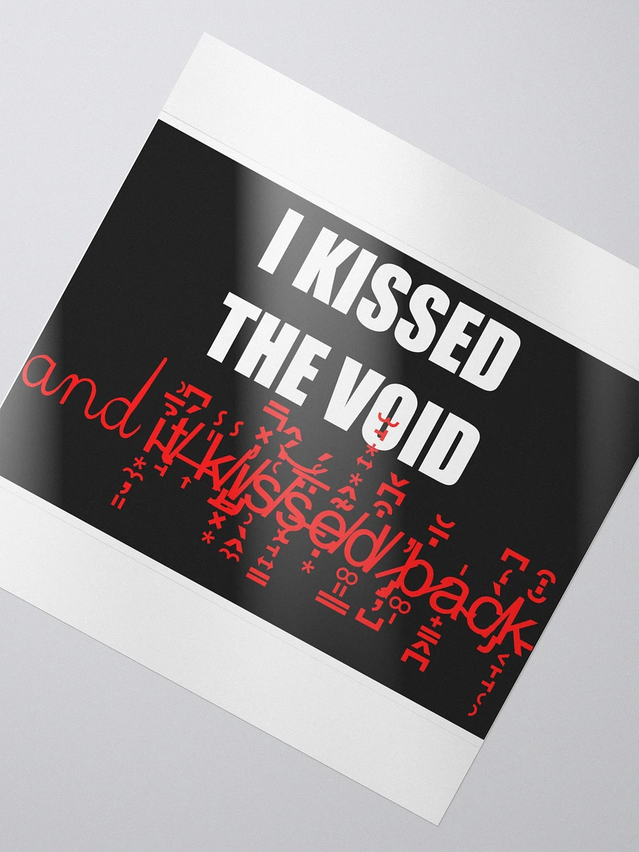 I kissed the void bubble free stickers product image (3)