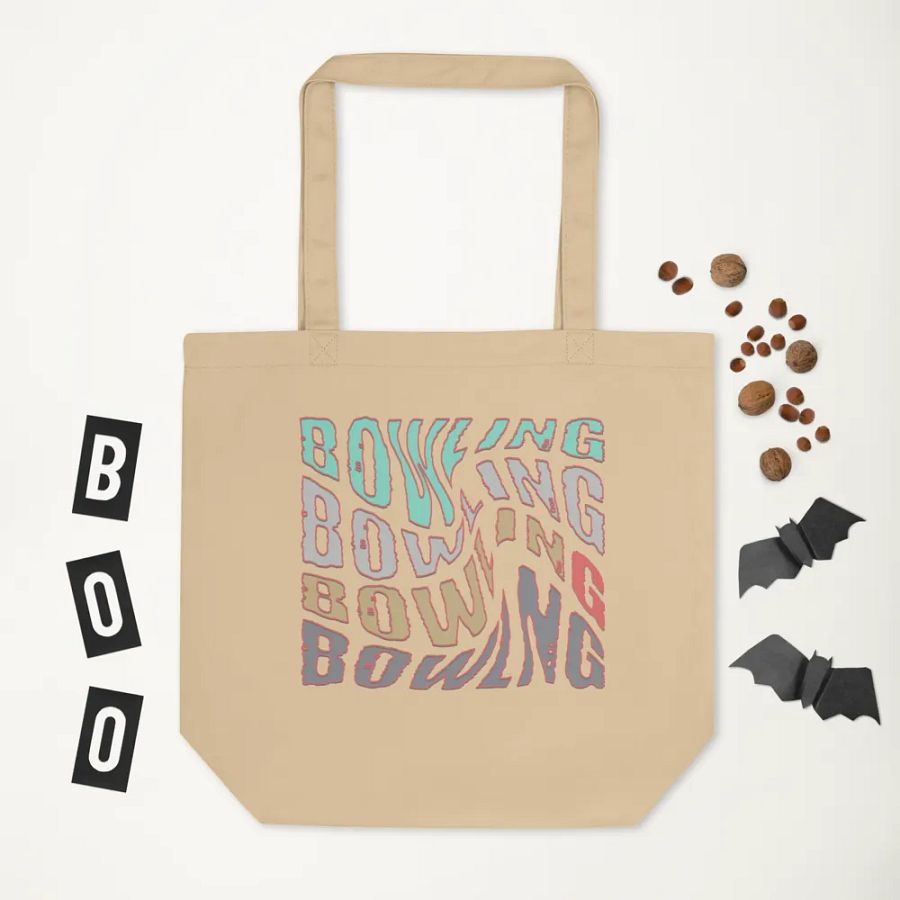 Mess Swirl Bowling Wavy Colorful Tote Bag product image (5)