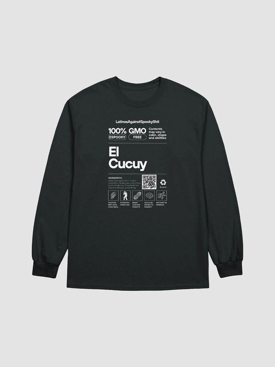 El Cucuy Nutrition Label Long Sleeve product image (2)