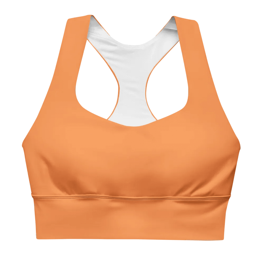 Orange Serenity Longline Sports Bra product image (1)