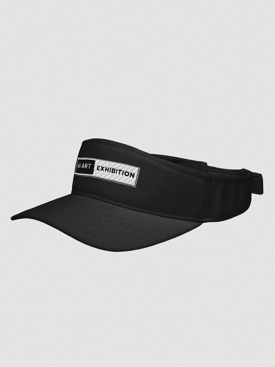 Black "AI ART EXHIBITION" Flexfit Visor product image (2)
