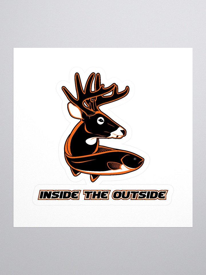 Inside The Outside Black Orange Logo Sticker product image (1)