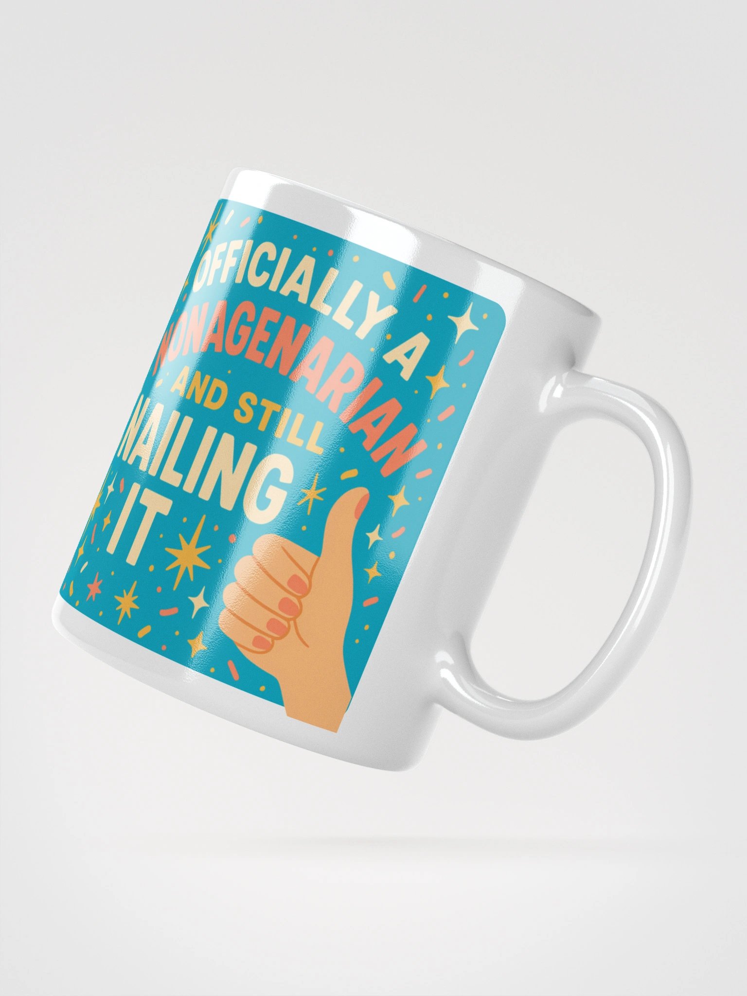Still Nailing It – 90th Birthday Mug for Nonagenarians product image (4)