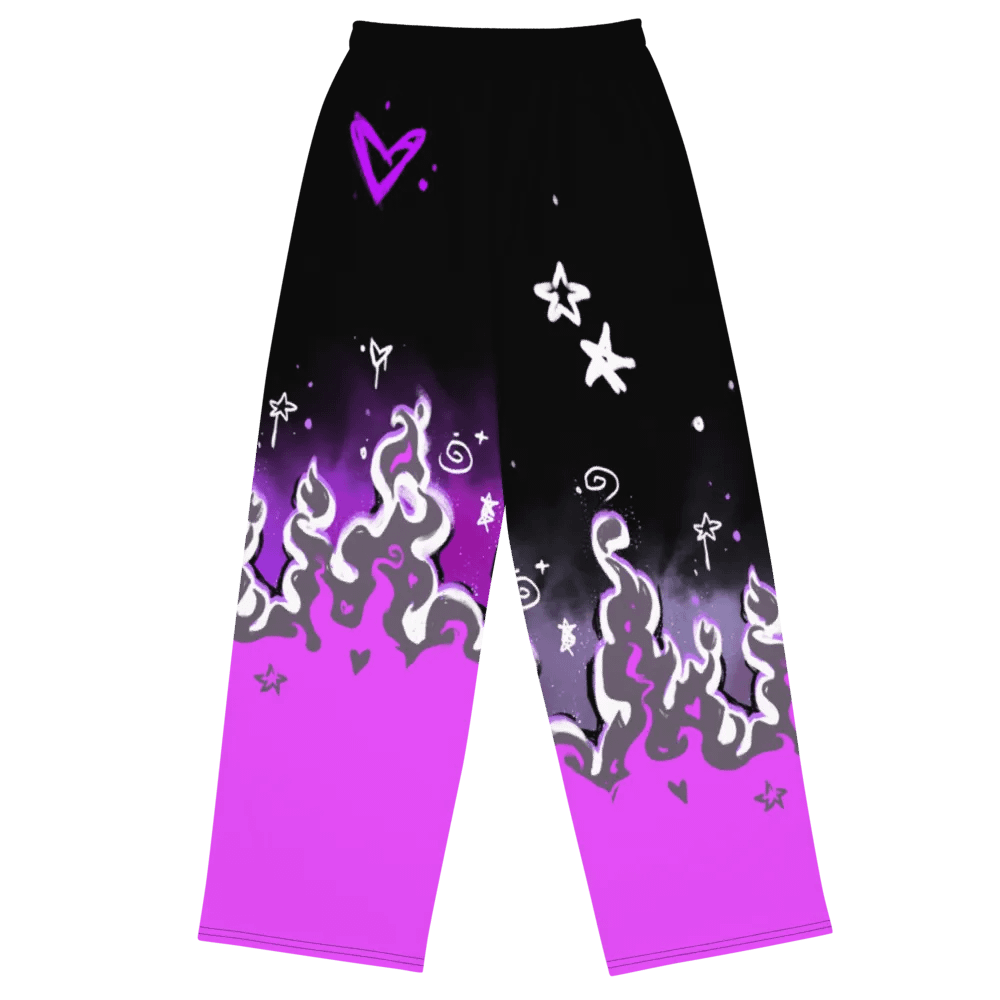 RISE Collection: Subtle Asexual Pride Phoenix Wide Leg Pants product image (4)
