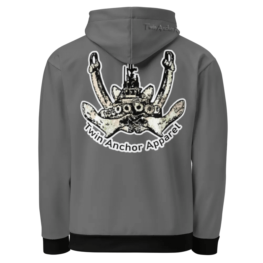 Gray Twin Anchor Logo Hoodie product image (1)