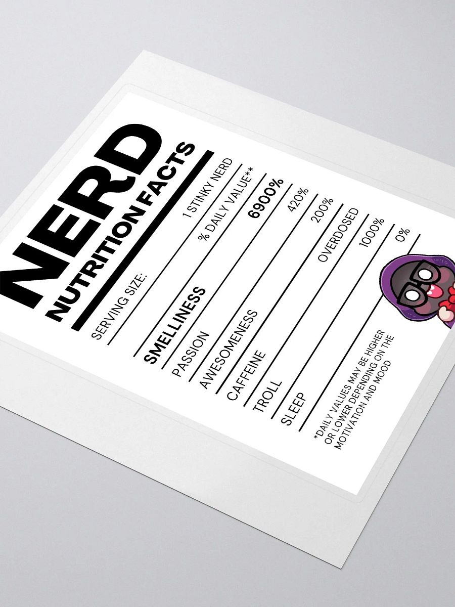 Nerd Label Sticker product image (3)