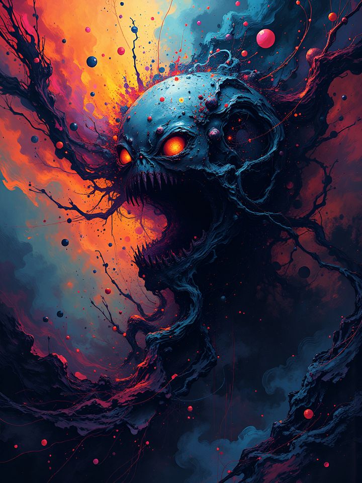 Chaos Incarnate - Colorful Surreal Art Print product image (1)