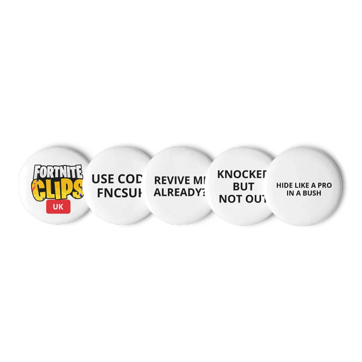 Vibrant Fortnite Clips Pin Button Set product image (3)