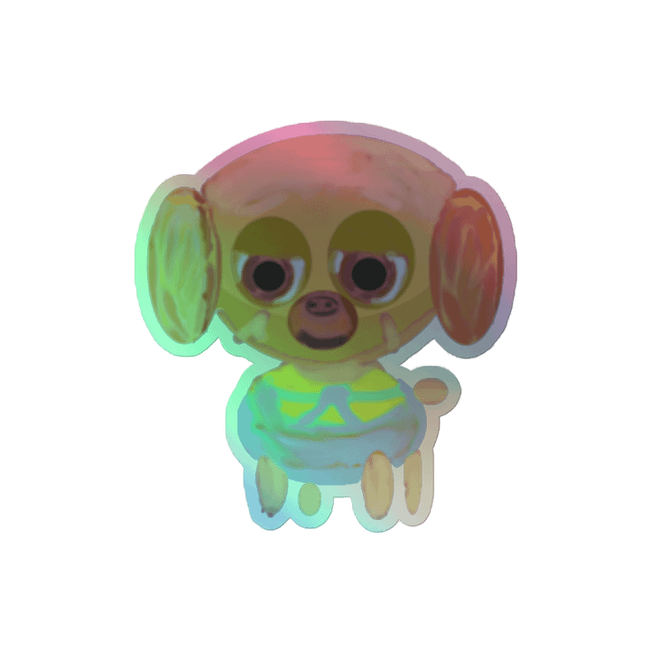 Whimsical Dog Holographic Sticker Set product image (2)