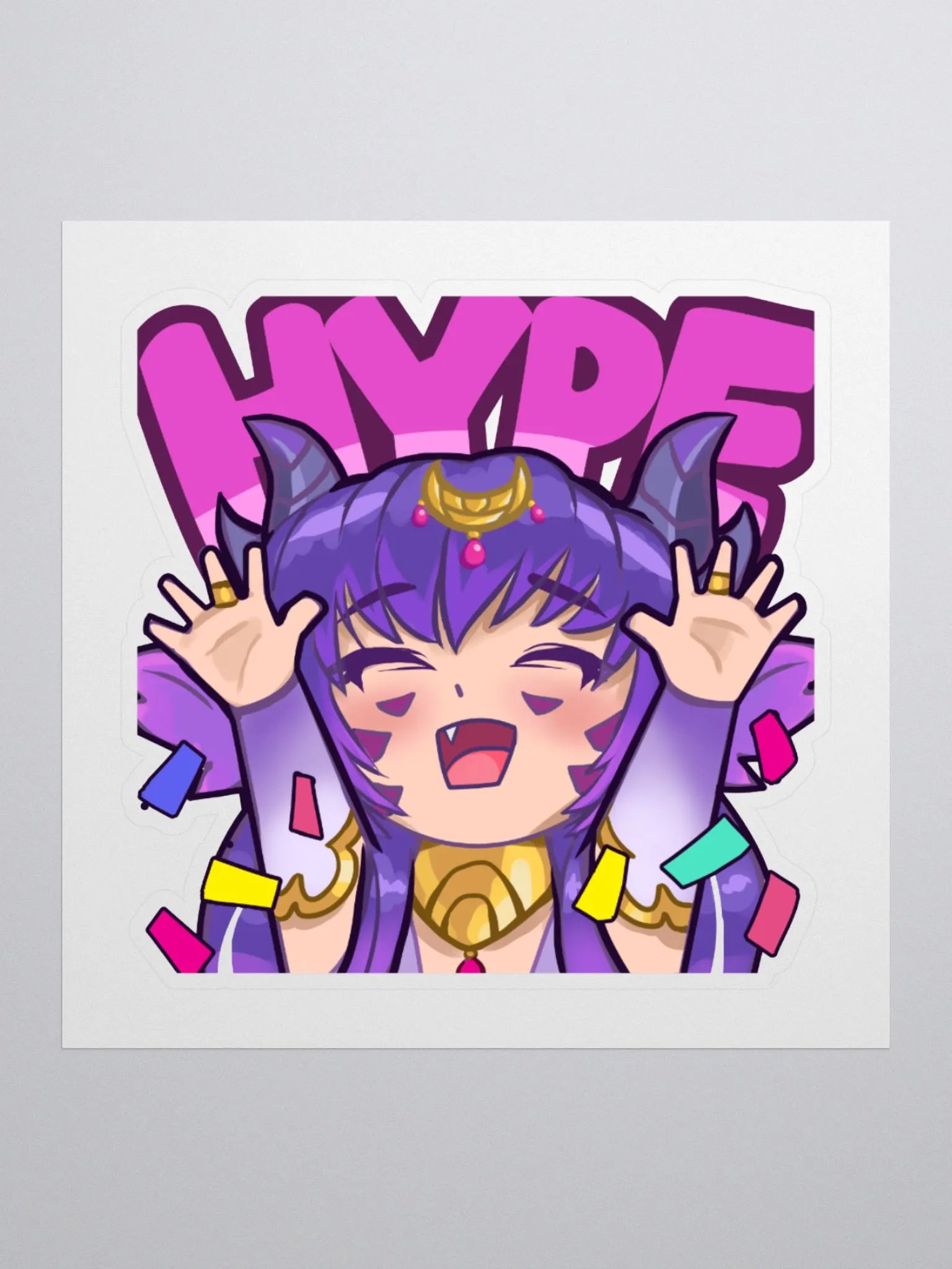 CosmicChroma - Vtuber HYPE Twitch Emote - Sticker product image (2)