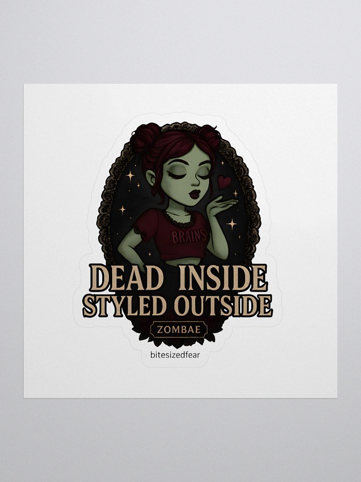 Dead Inside Kiss Cut Stickers product image (1)